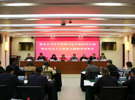 威廉体育公司召开进建贯彻习近平新时期中国特色社会主义思想主题教育部署会